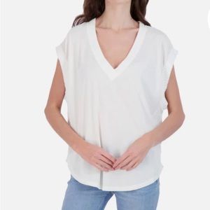 FP Movement by Free People White V-Neck Top